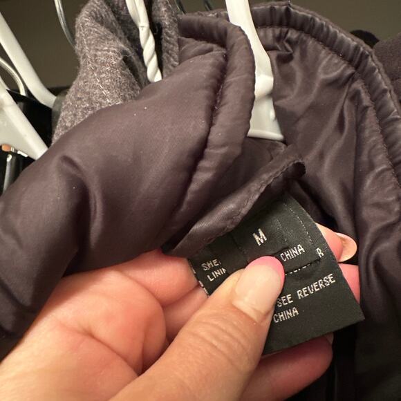 Marker Zip Front Quilted Moto Jacket with Zip Pockets Black M - Picture 9 of 10